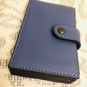 NWT COACH genuine leather card wallet